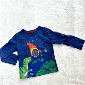 Mini Boden long sleeve dinosaur T-shirt